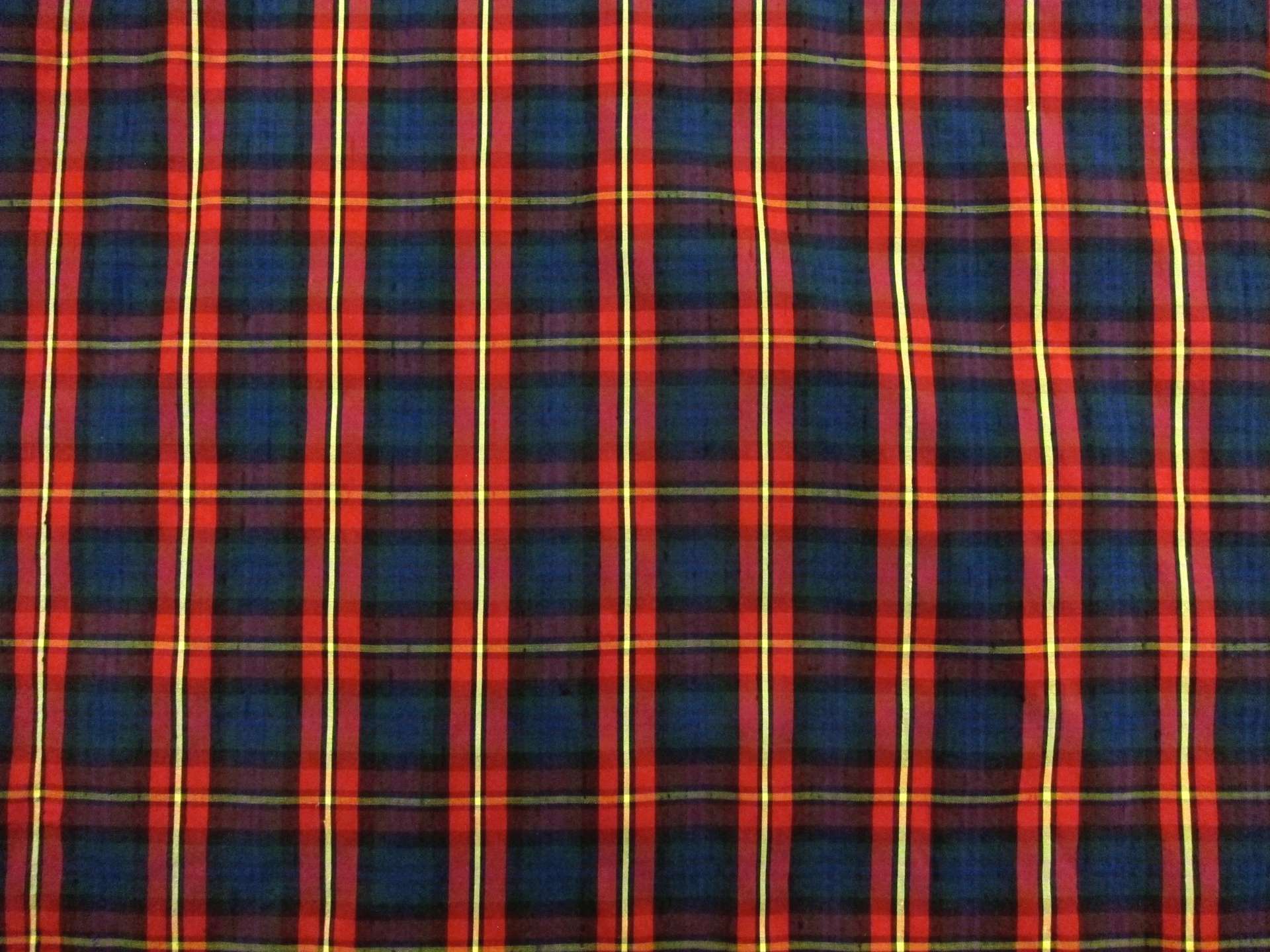 Silk Shantung Plaid0