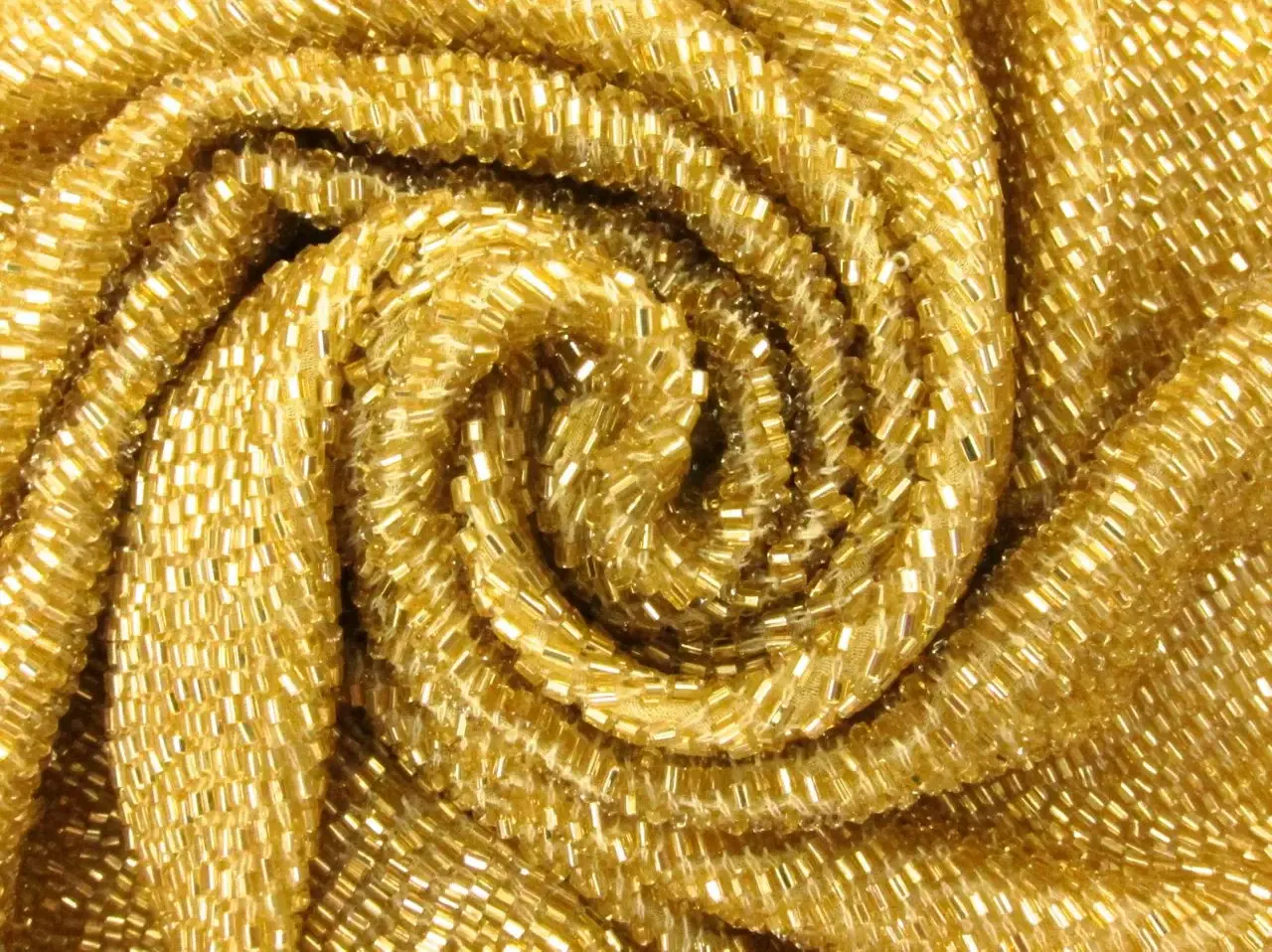Bugle Beads on Silk Chiffon1