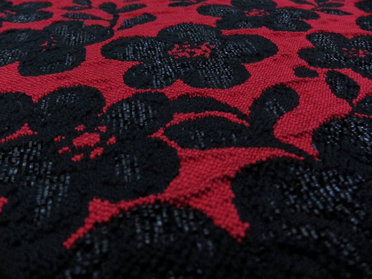 Polyester and Silk Blend Metallic Brocade1