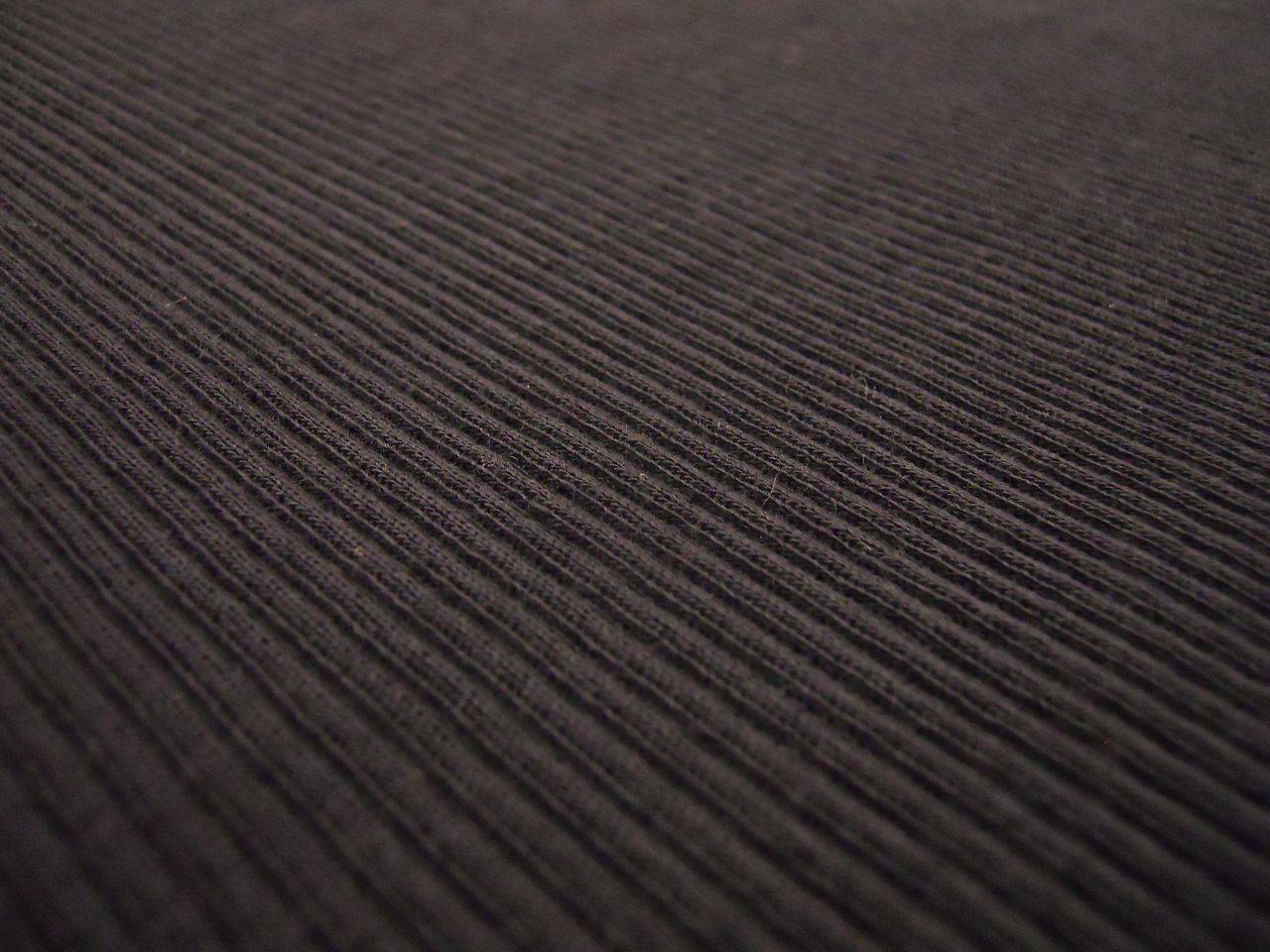 Virgin Wool Rib Knit in Dark Grey1