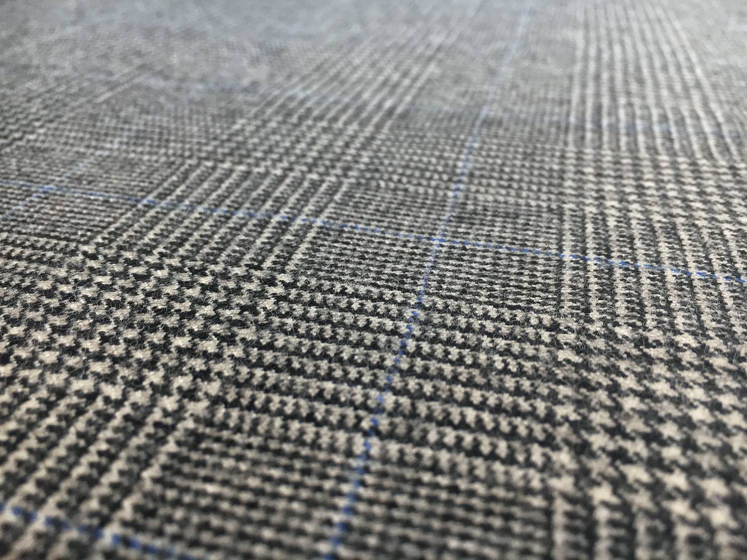 Italian Merino Wool Glen Check Suiting2