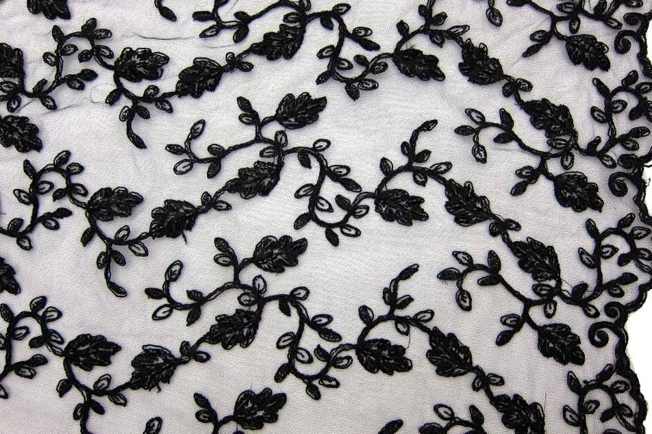 Hand Beaded Embroidered Illusion0