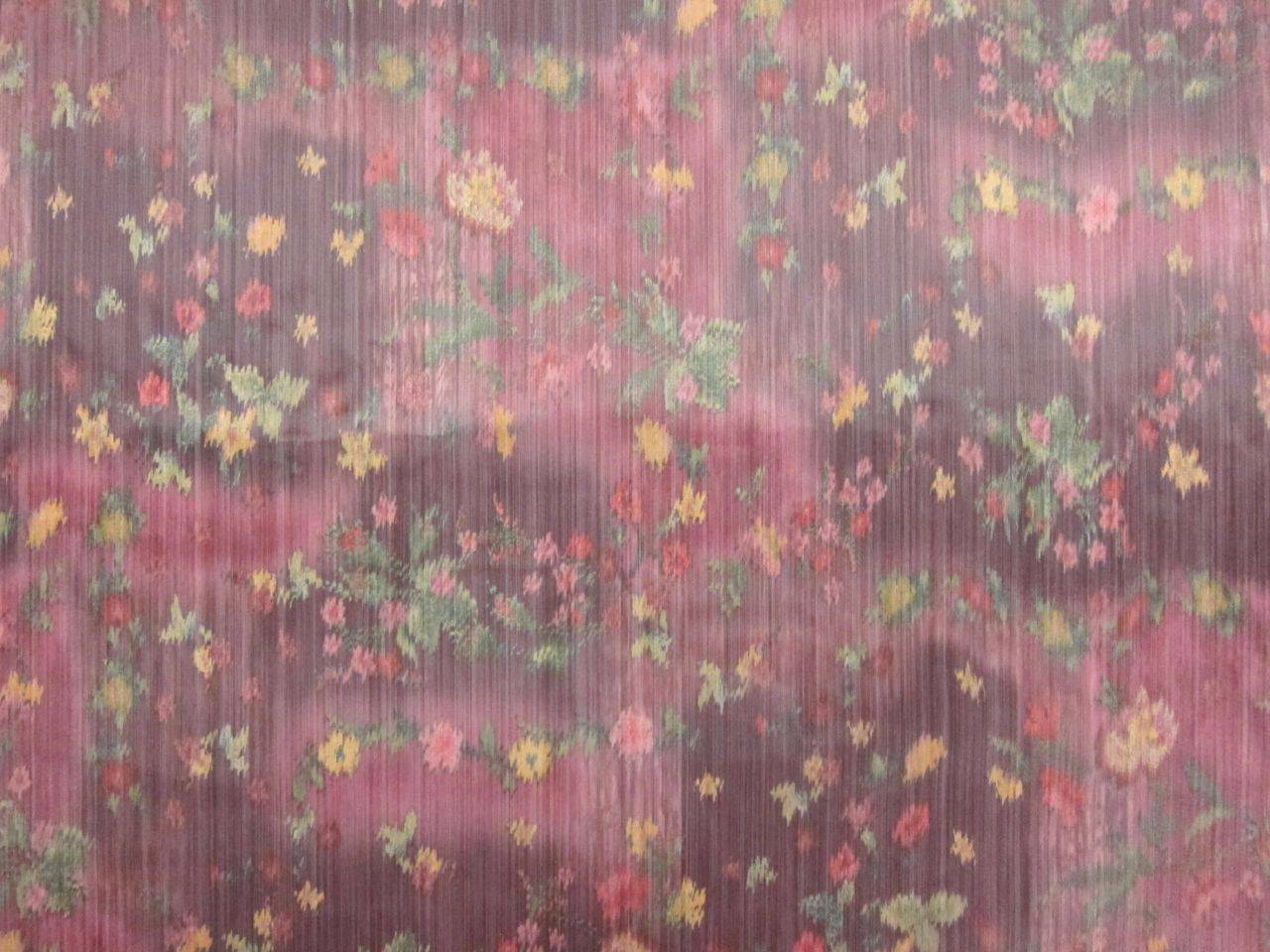 Metallic Nylon Blend Warp Organza0