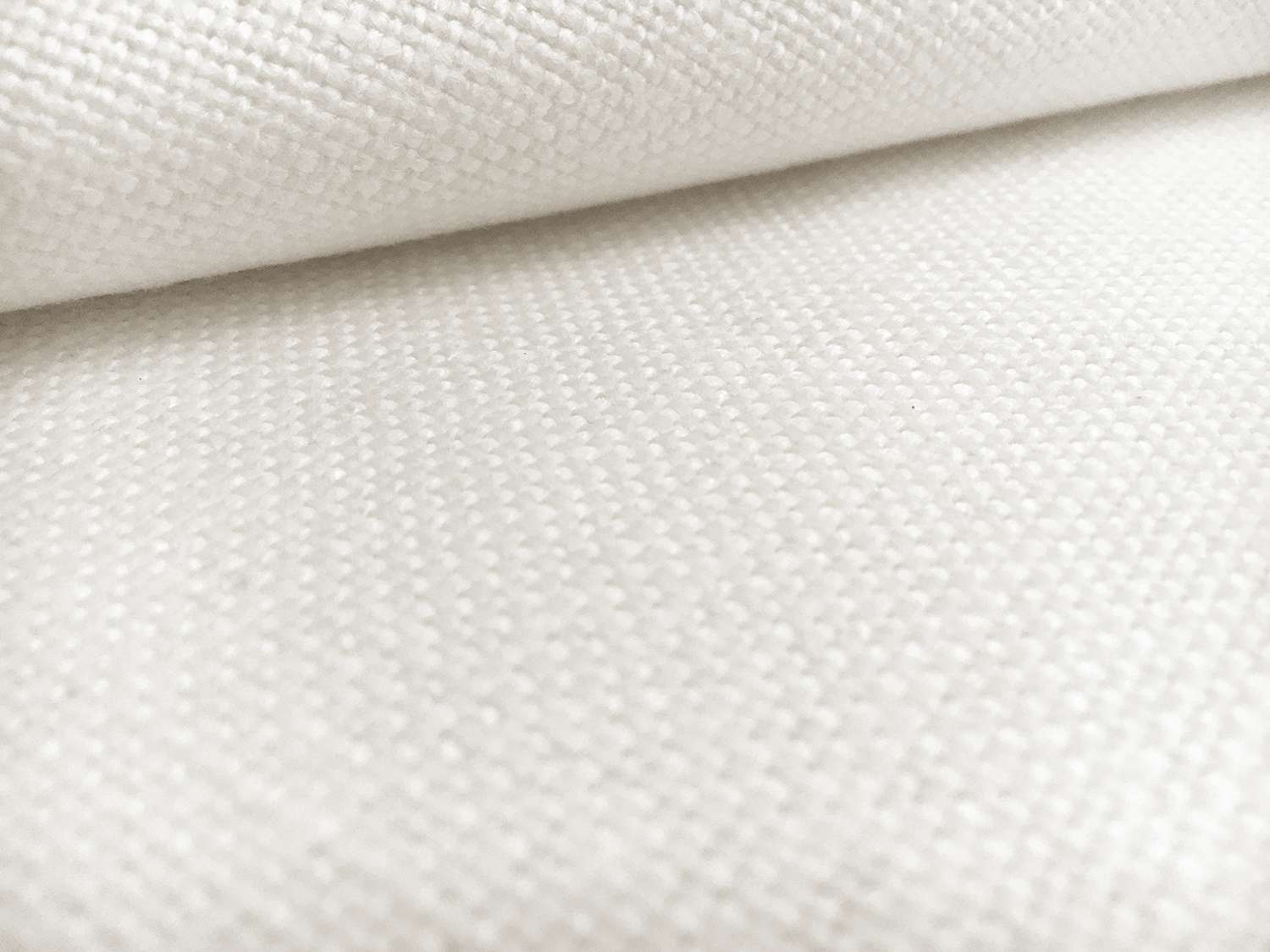 Belgian Sanforized Upholstery Linen in White