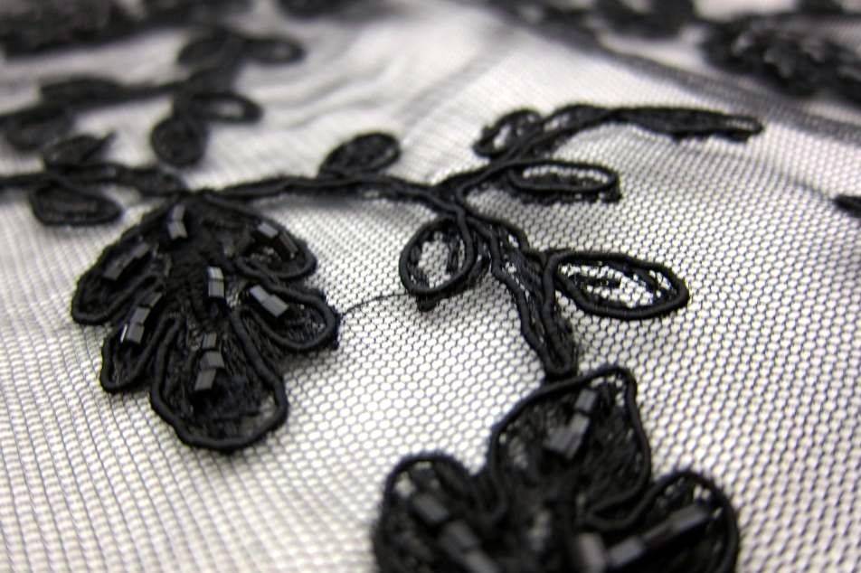 Hand Beaded Embroidered Illusion2