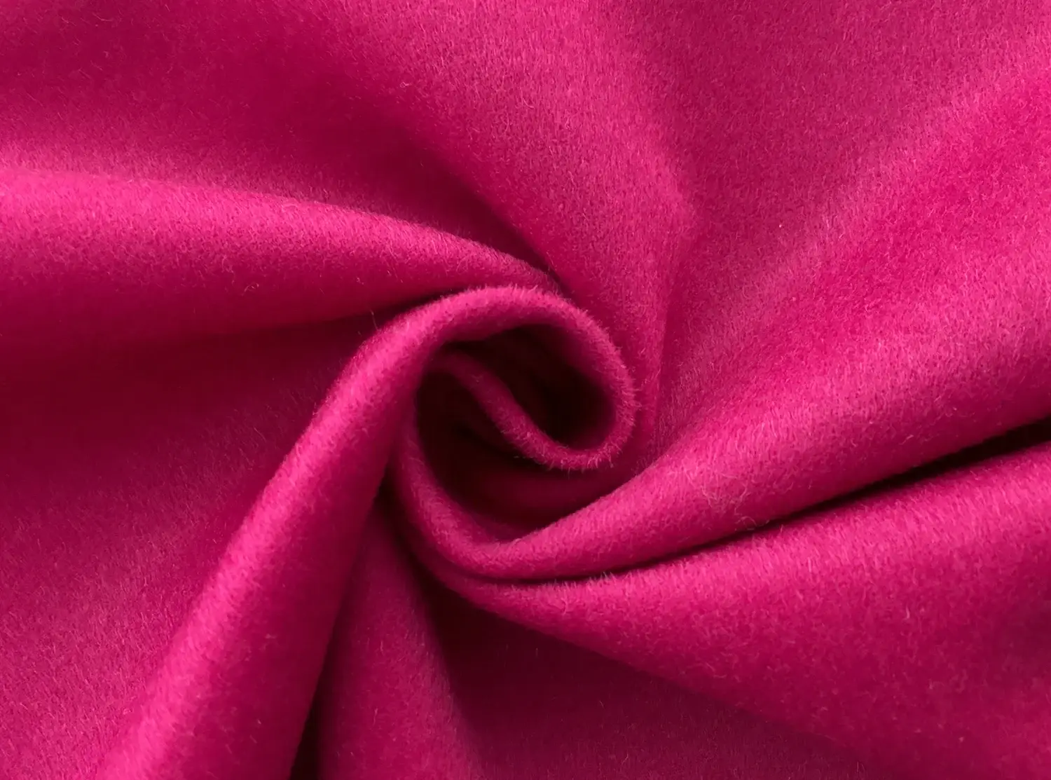 Virgin Wool Coating in Fuchsia1