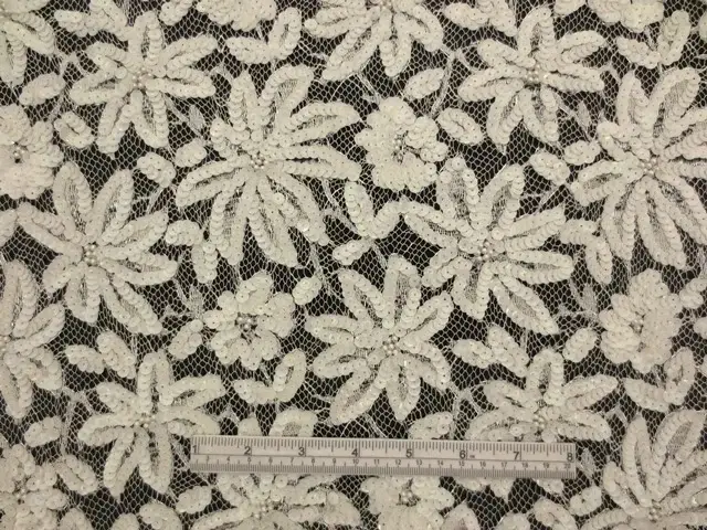 Beaded Metallic Chantilly Lace1