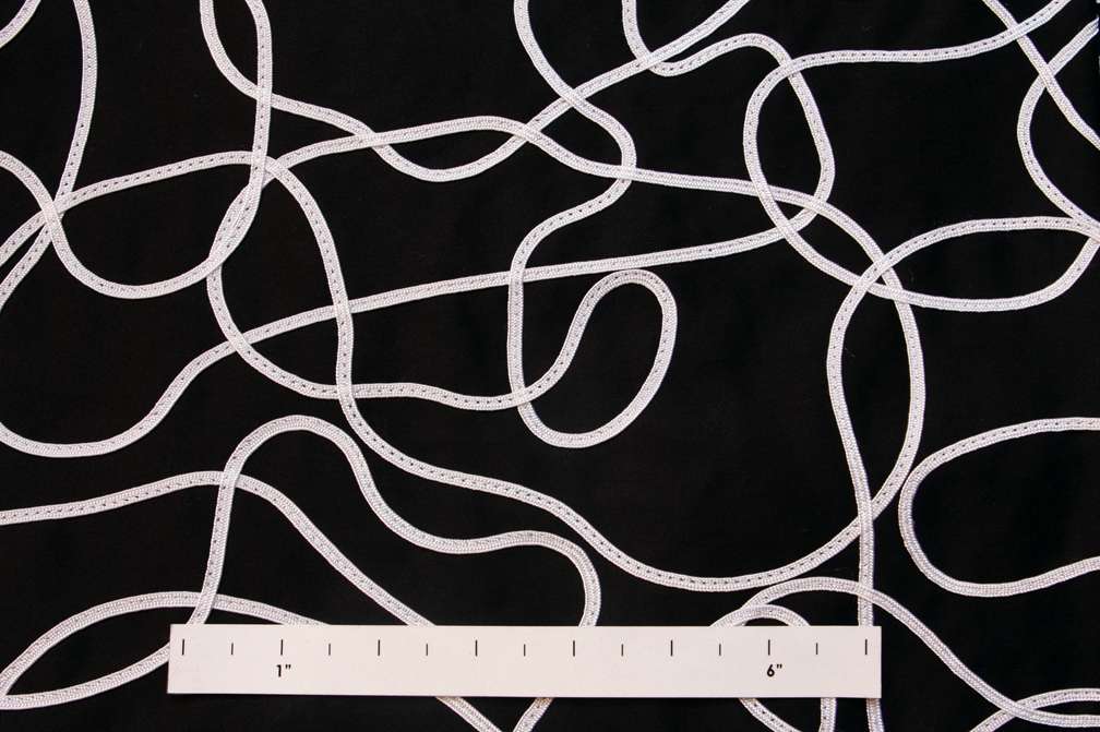 Ribbon Embroidered Cotton Lycra0