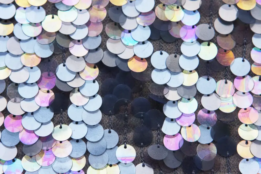 Novelty Paillettes on Silk Chiffon3