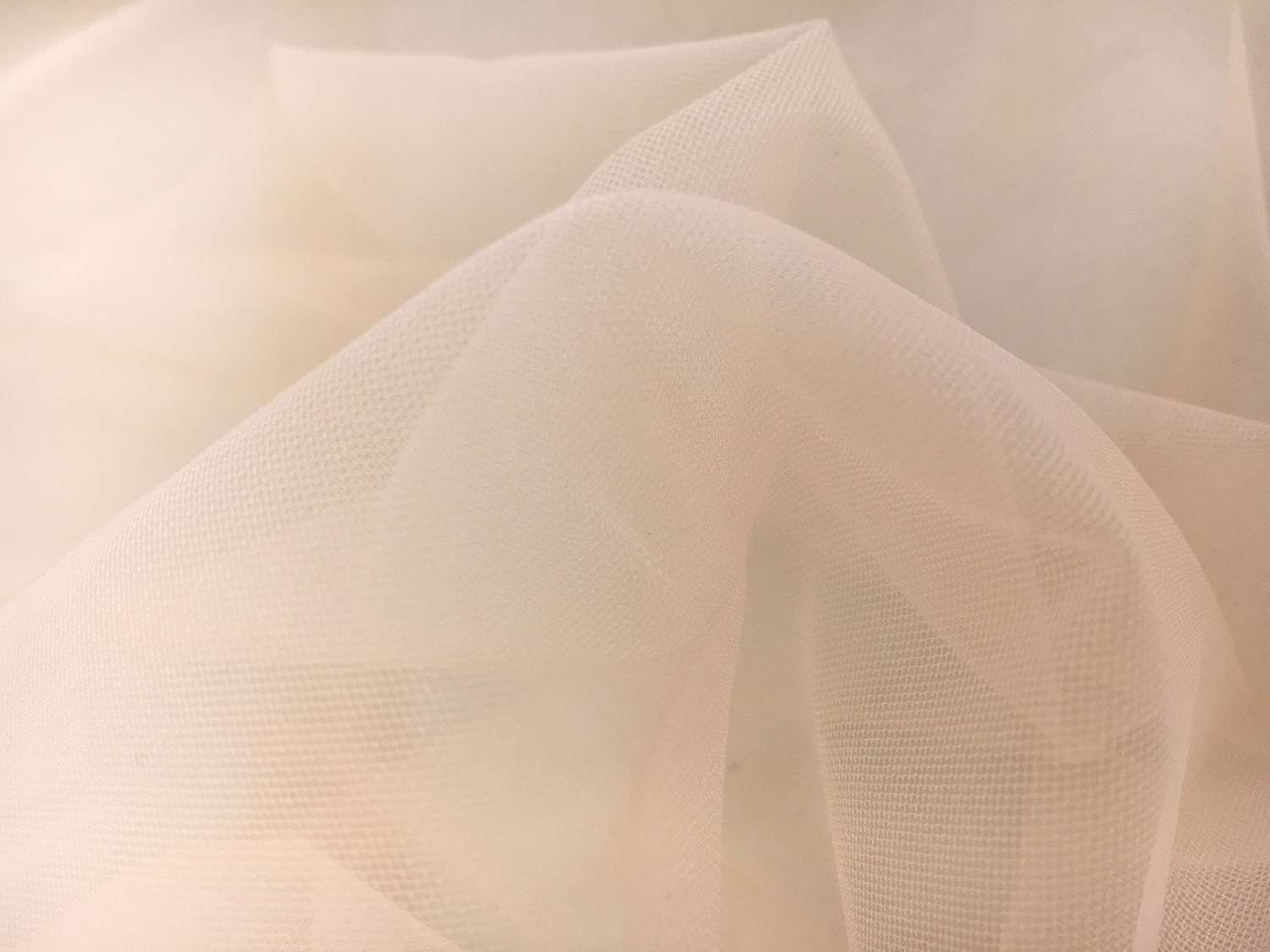 Ultra Fine Invisible Stretch Tulle in Carne0