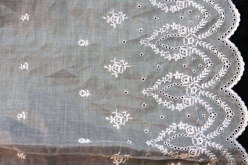 Embroidered Cotton Organdy0
