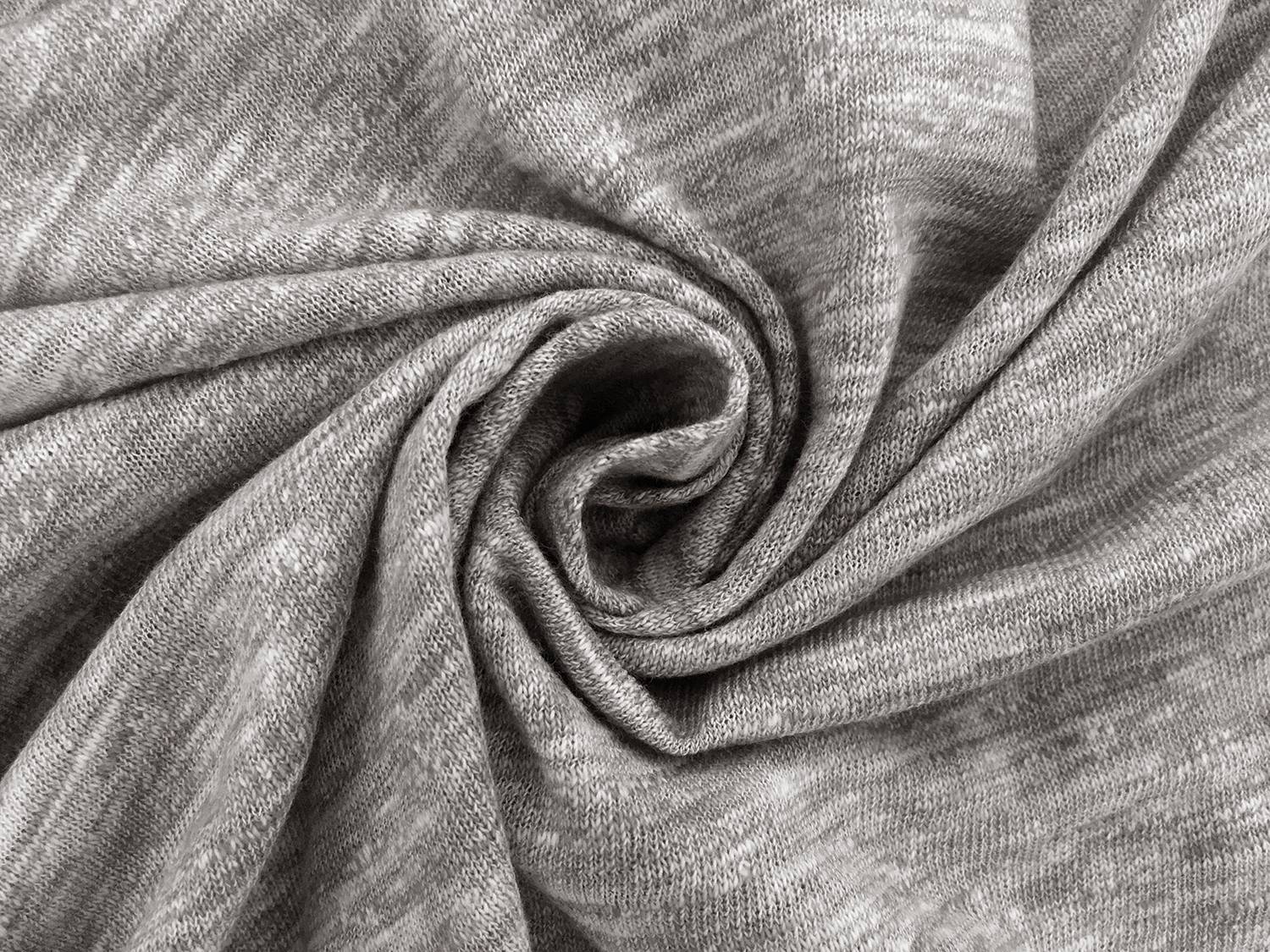 Japanese Cotton Knit in Light Heather Grey1