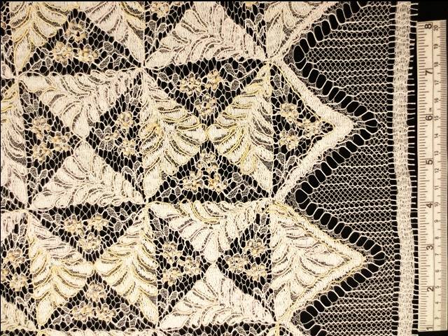 Beaded Embroidered Chantilly Lace0