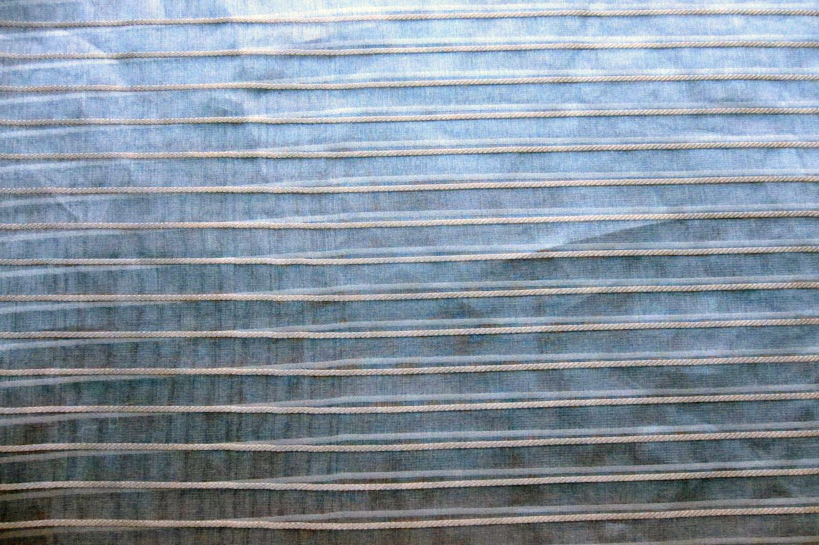 Silk Blend Organza Woven Stripe0