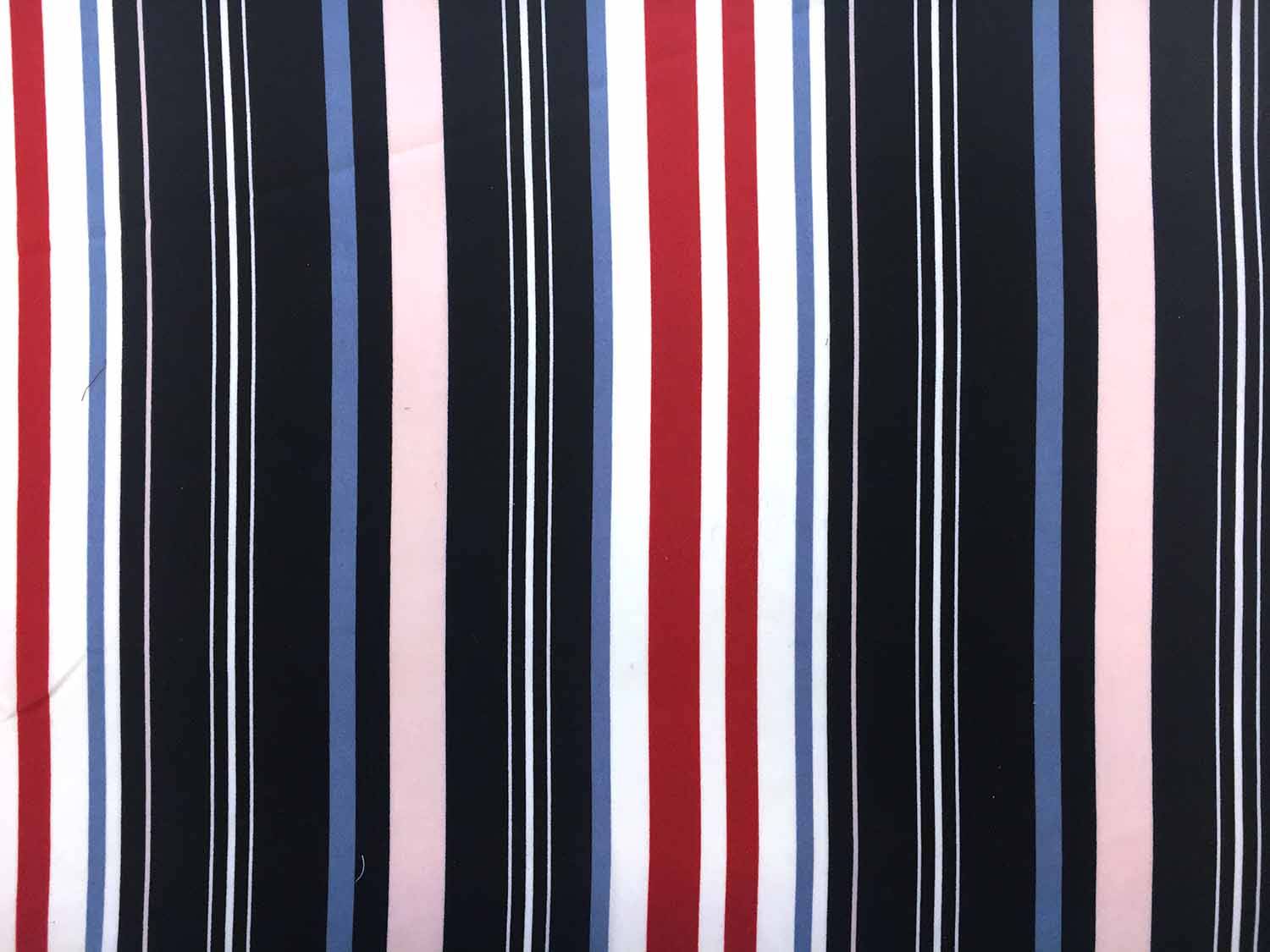 Poly Georgette Bar Code Stripe Print0