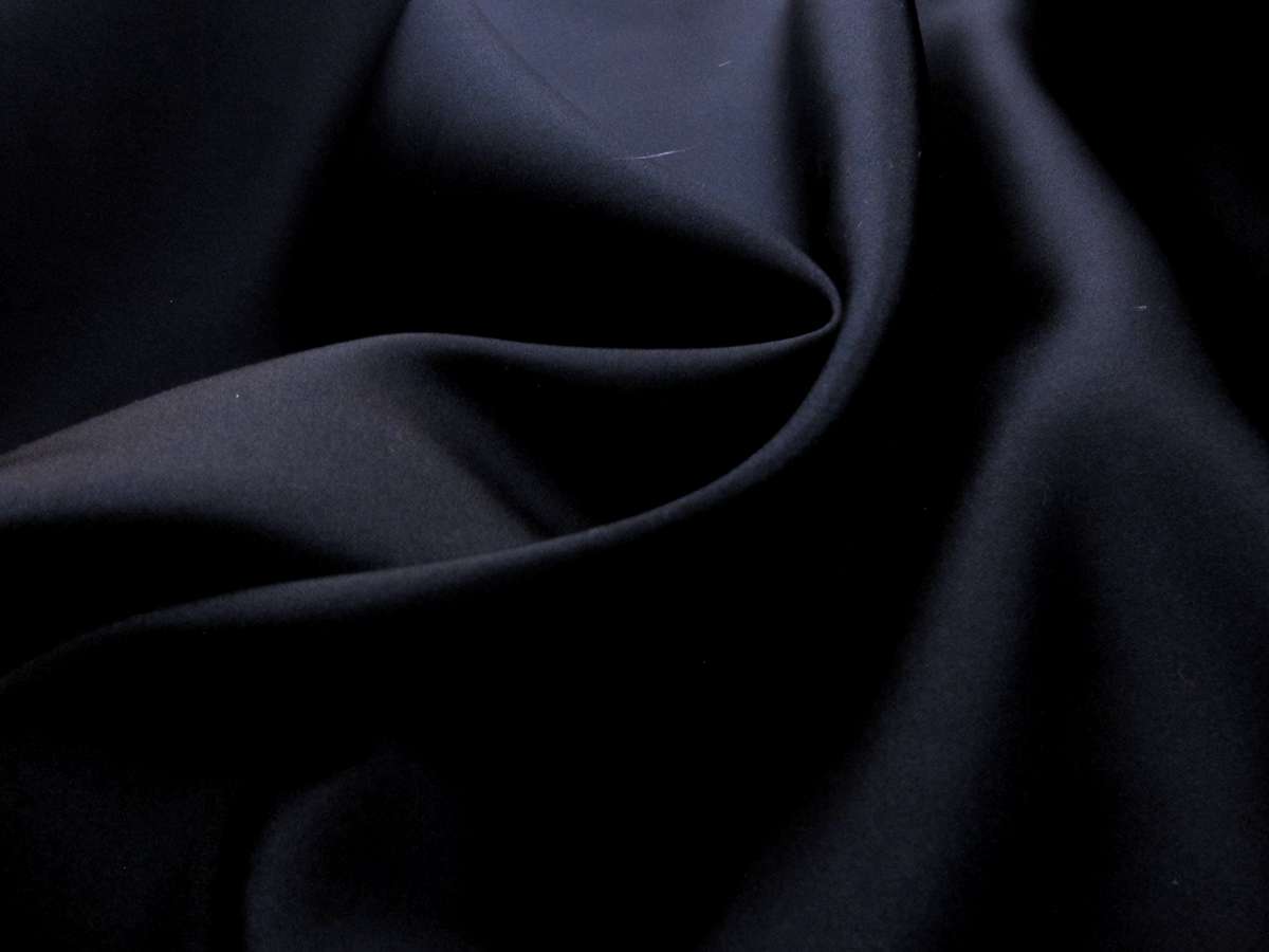 Made in Italy Pure Silk Double Face Satin in Midnight Blue