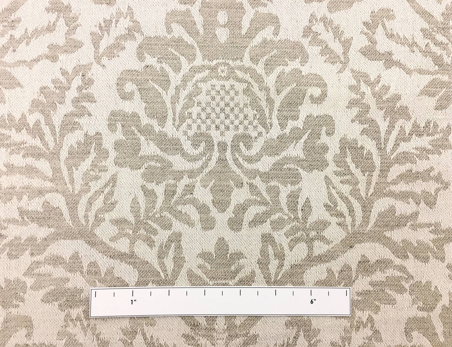 Doubleface Linen Upholstery Filigree Damask3