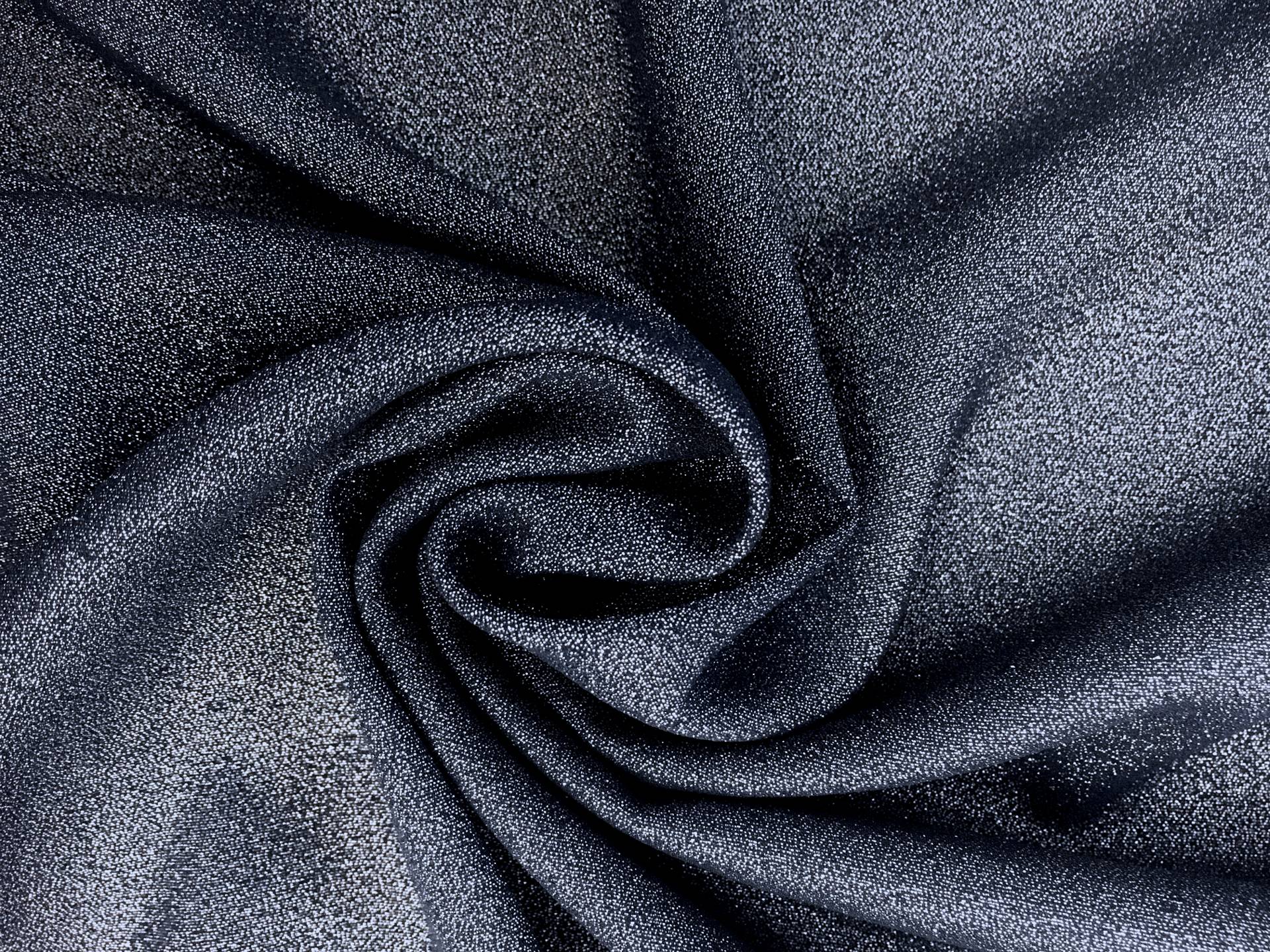 Lightweight Silk Blend Metallic Crepe0