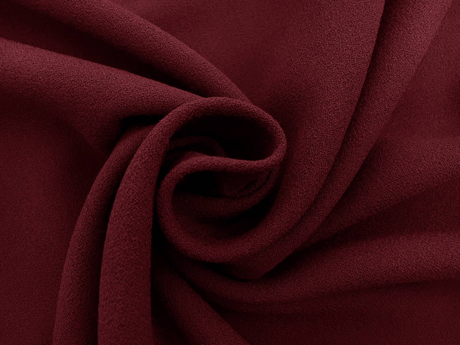 Italian Wool Crepe in Bordeaux Scuro1