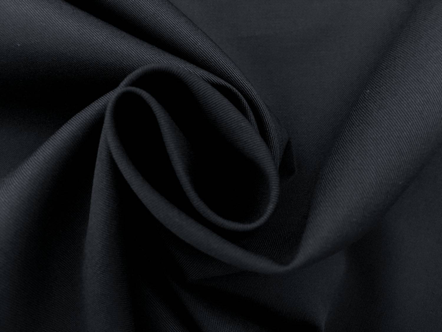 Combed Cotton Fineline Twill in Ink1