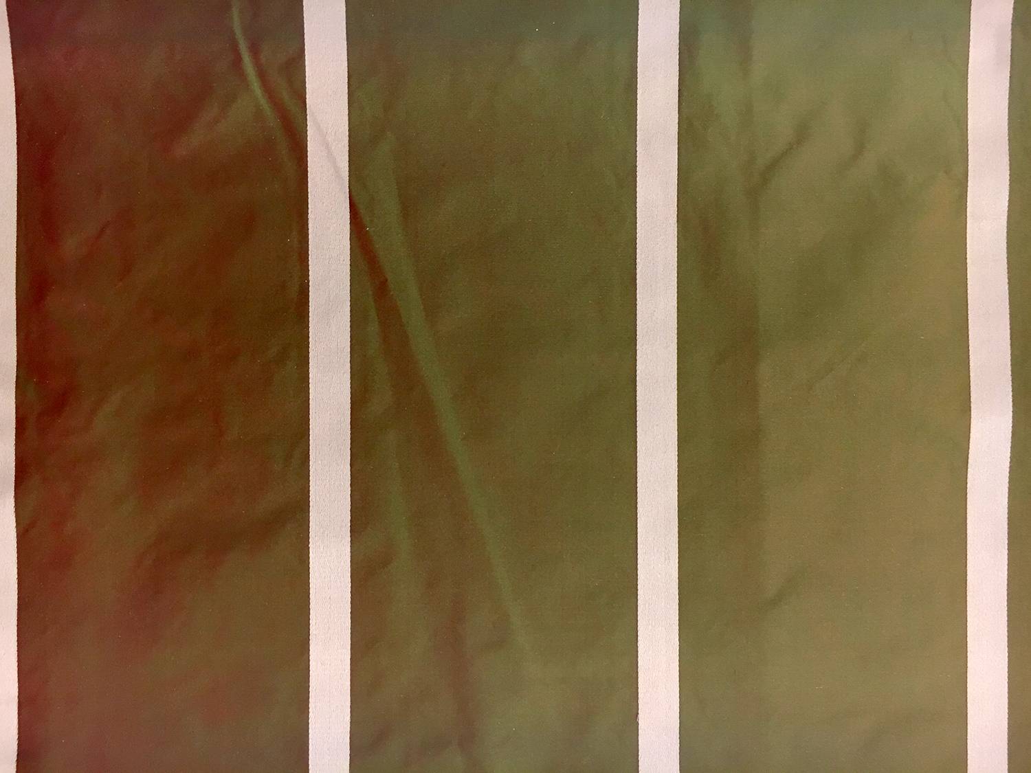 Iridescent Silk Taffeta with Satin Stripes0