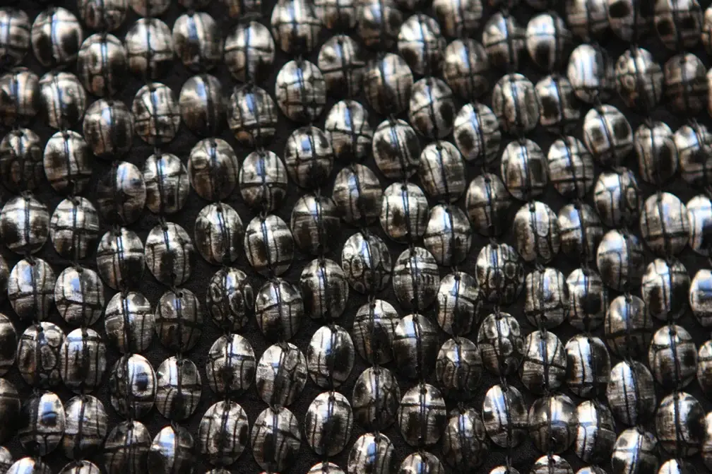 Sequins on Silk Chiffon3