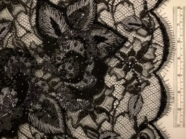 Beaded Chantilly Lace0