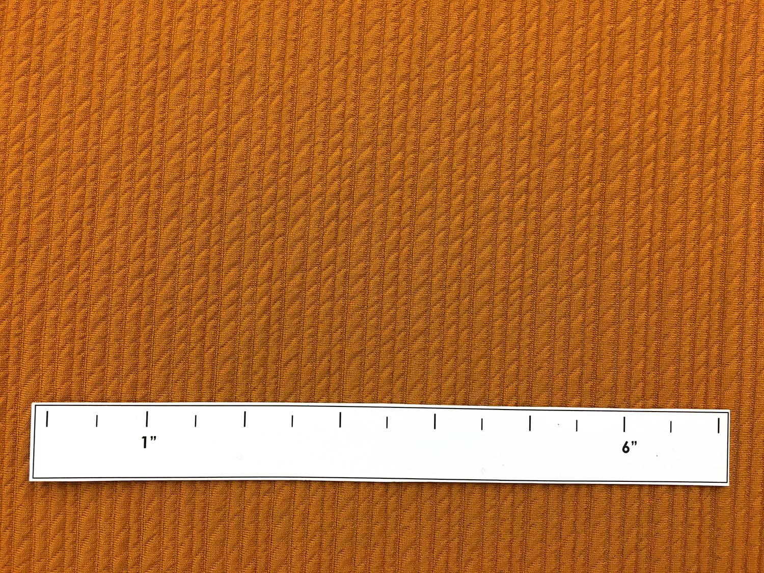 Polyester Spandex Novelty Knit in Burnt Orange1