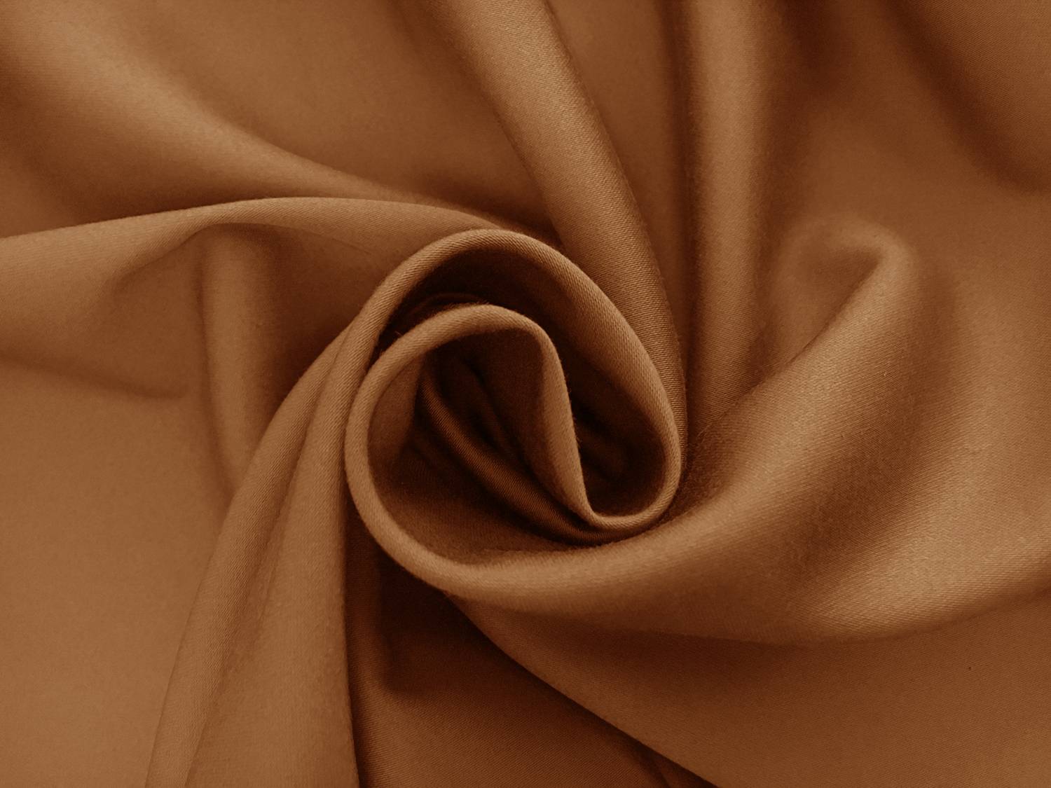 Cotton Blend Stretch Lightweight Sateen in Ochre1