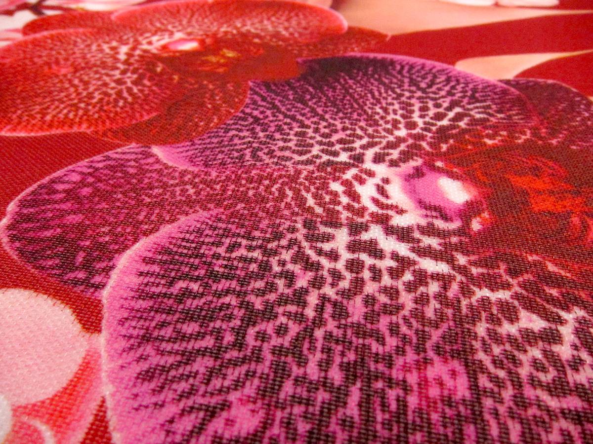Printed Lightweight Silk and Nylon Gazar1