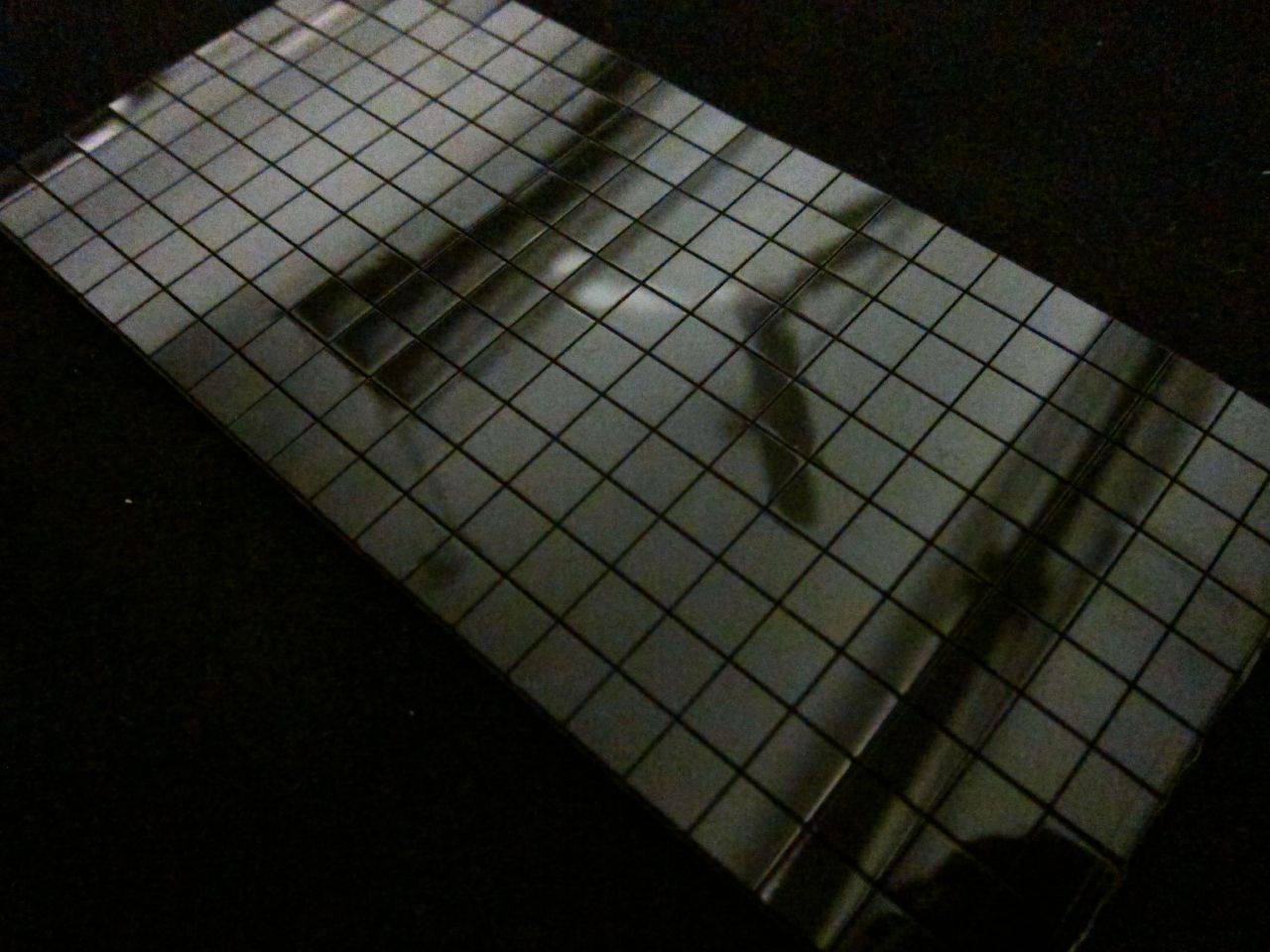 Adhesive Mirror Ball Tile Panel in Onyx0