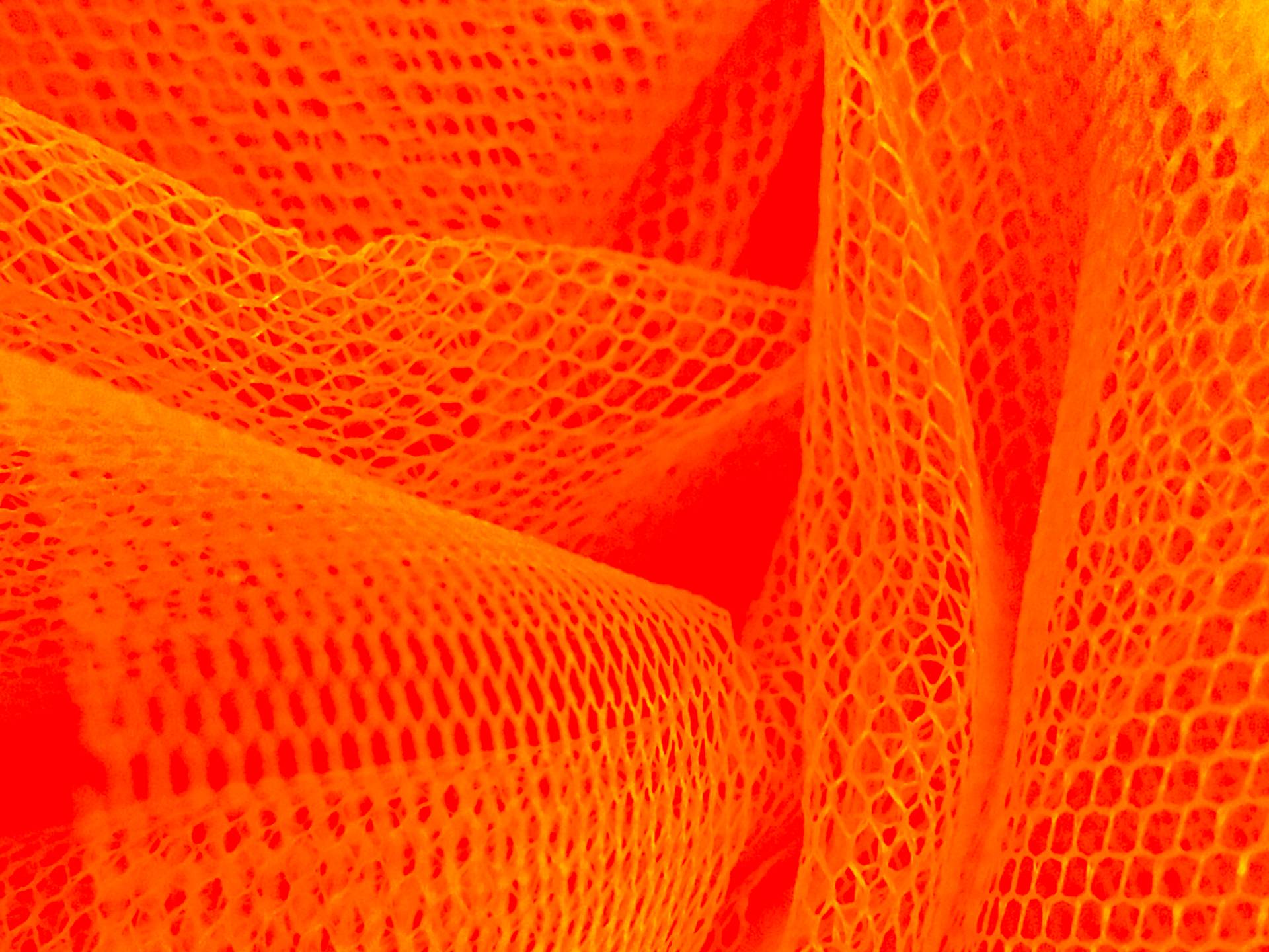 Italian Tutu Tulle in Arancio Flo0