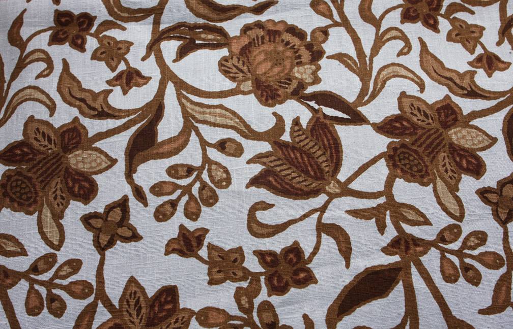Linen Upholstery Floral Print0