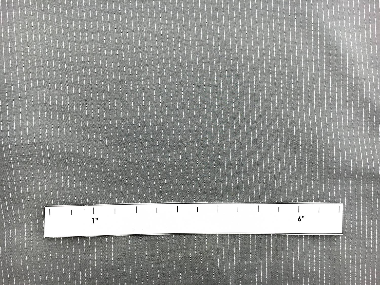 Silver Metallic Striped Silk Chiffon1