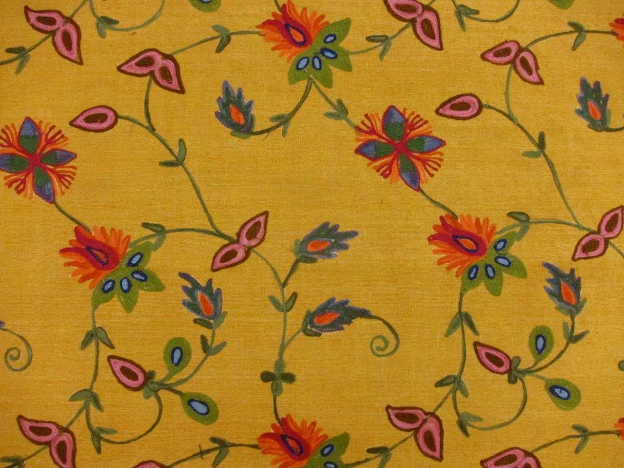 Crewel Embroidered Silk Matka0