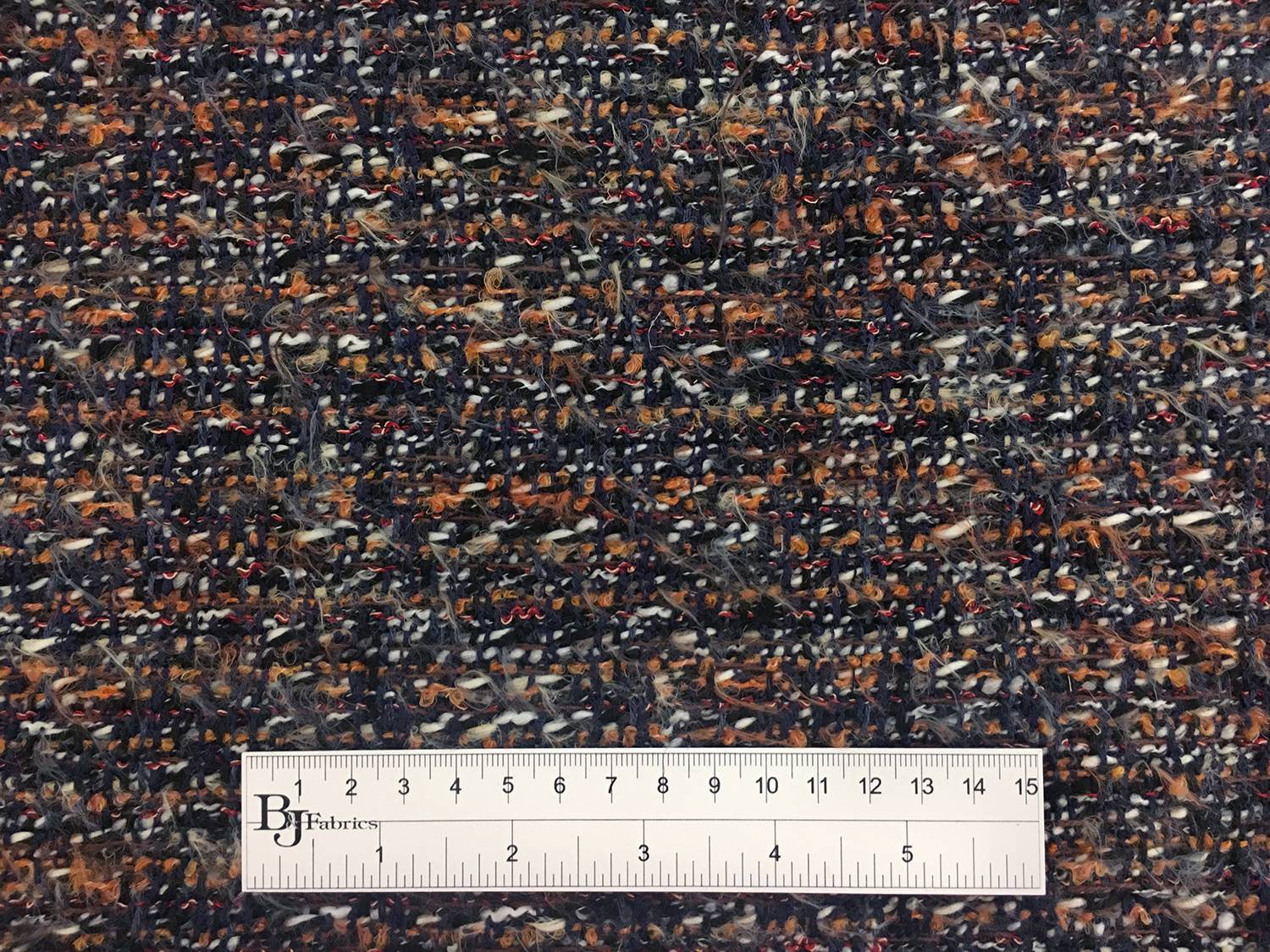 Lesage Cotton Blend Tweed in Navy and Multi2