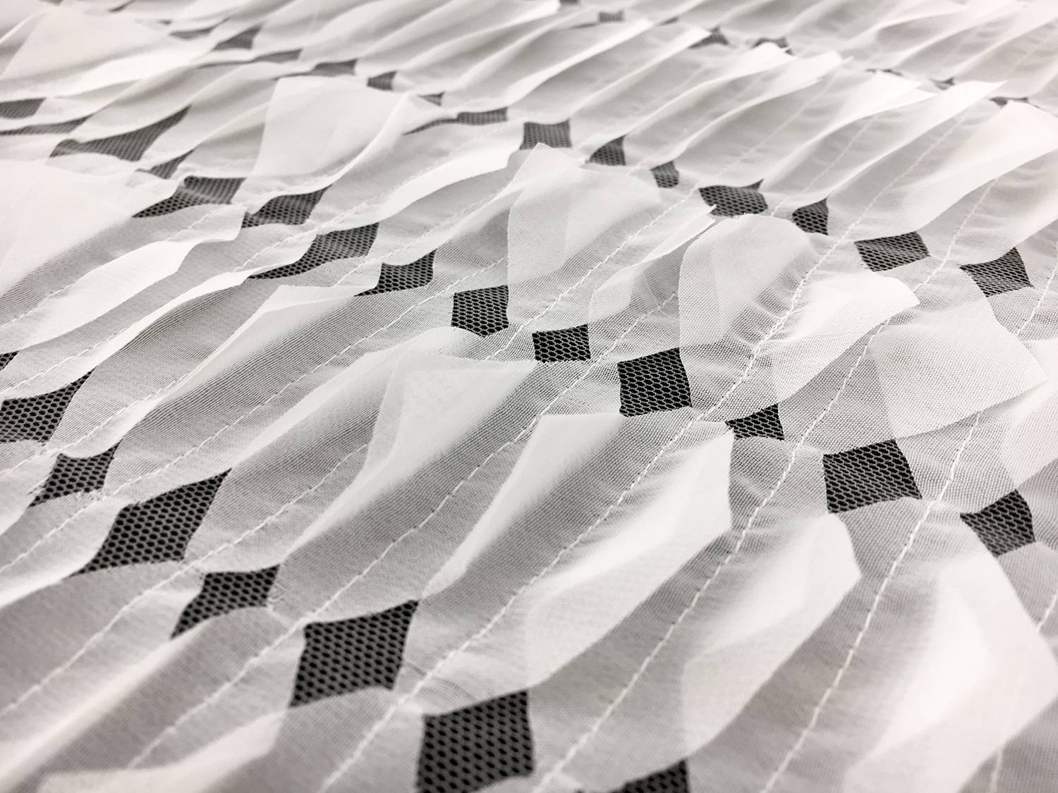 Novelty Chiffon Laser Cut Ruffles on Tulle0