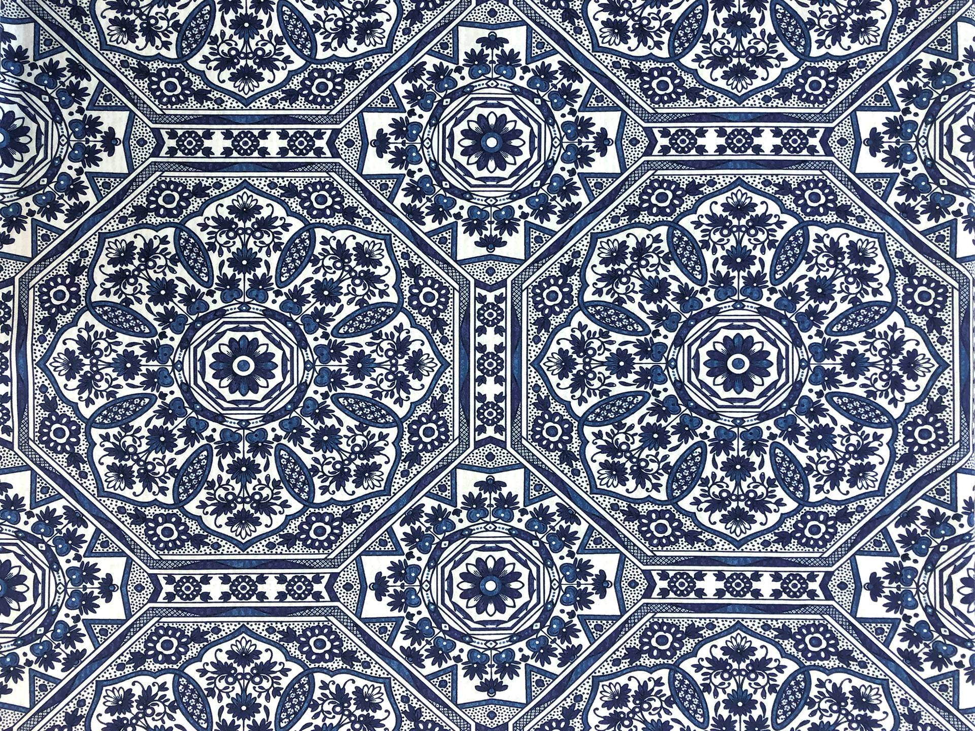 Lightweight Cotton Canvas Arabesque Print0
