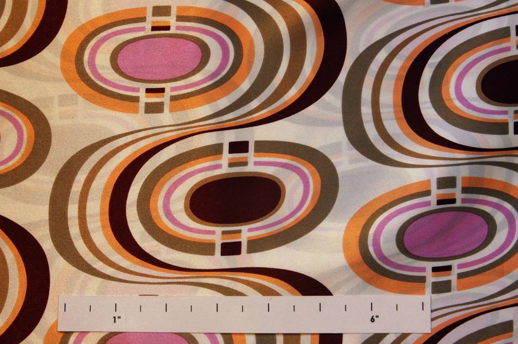 Printed Silk Charmeuse0
