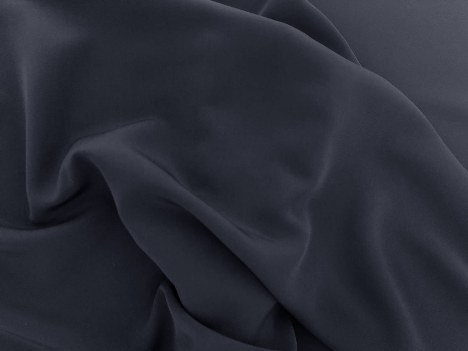 Polyester Powder Crepe De Chine in Navy2