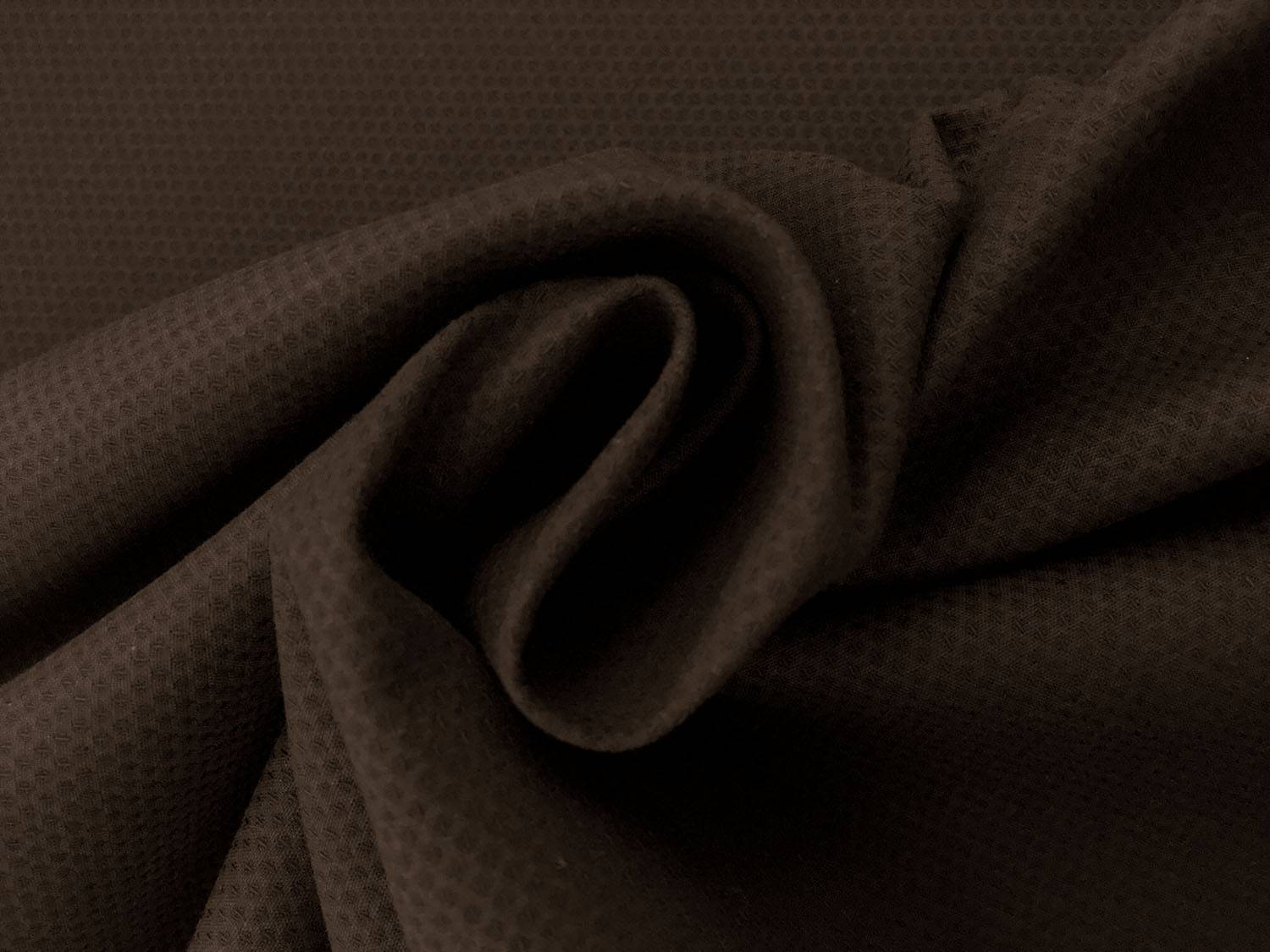 Italian Cotton Lycra Pique in Brown2