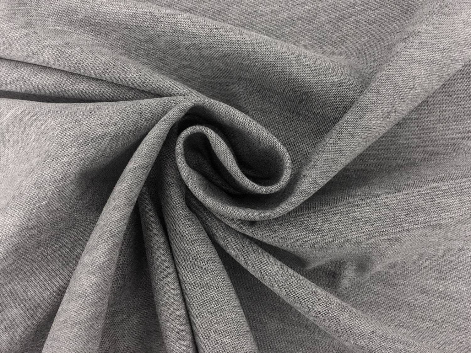 Japanese Cotton Lyocell Ultima Jersey in Heather Grey1