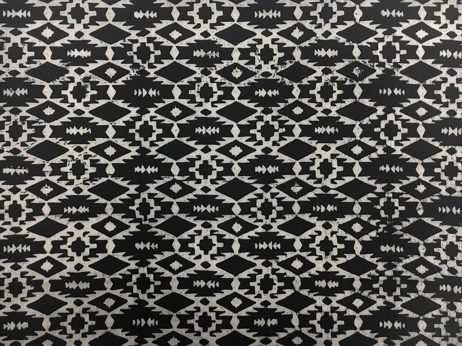 Cotton Batik in Black and White0