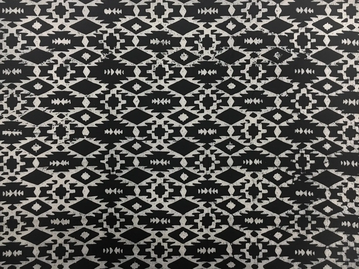 Cotton Batik in Black and White0