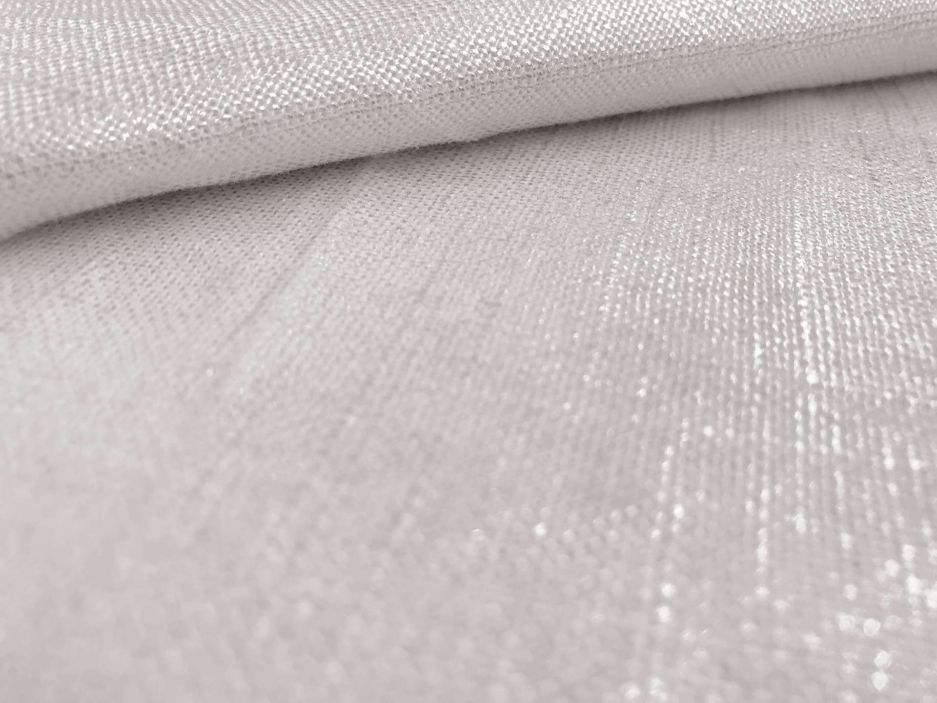 Metallic Linen Cotton Blend in Sterling Silver