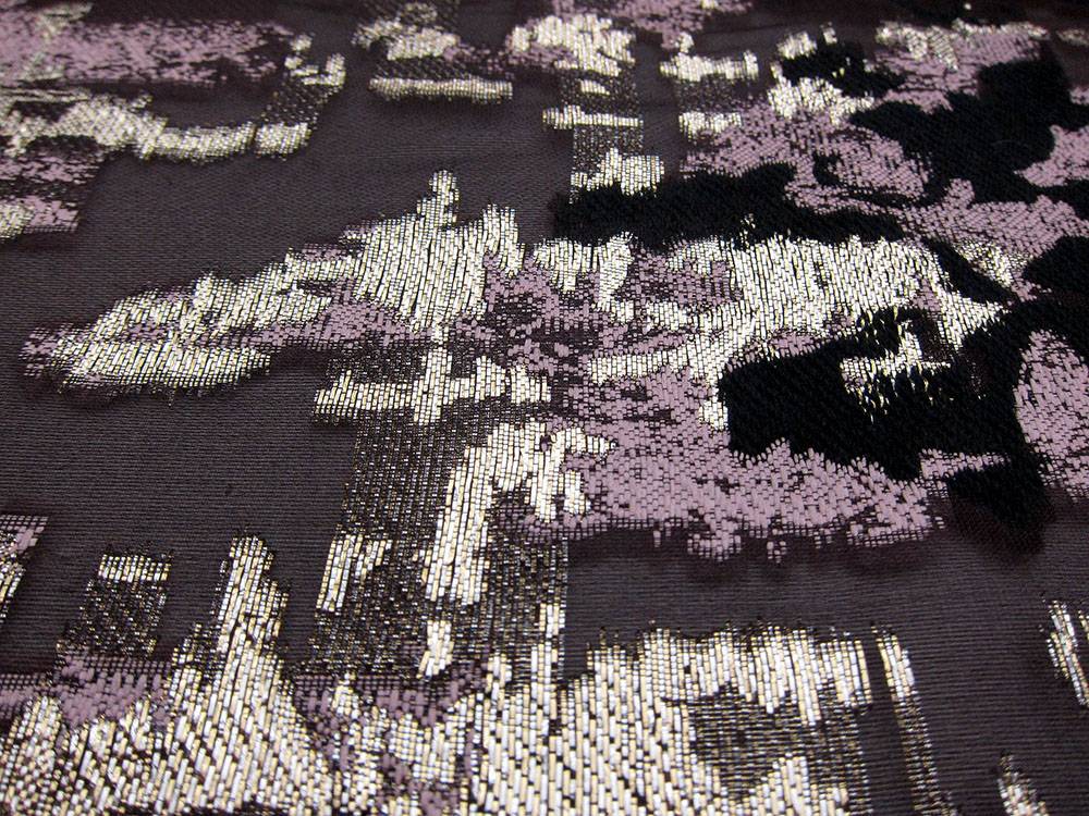 Silk Blend Metallic Fil Coupé Organza1