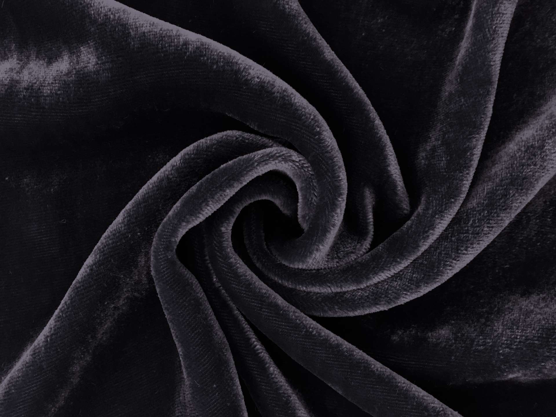 Silk and Rayon Velvet in Slate Blue