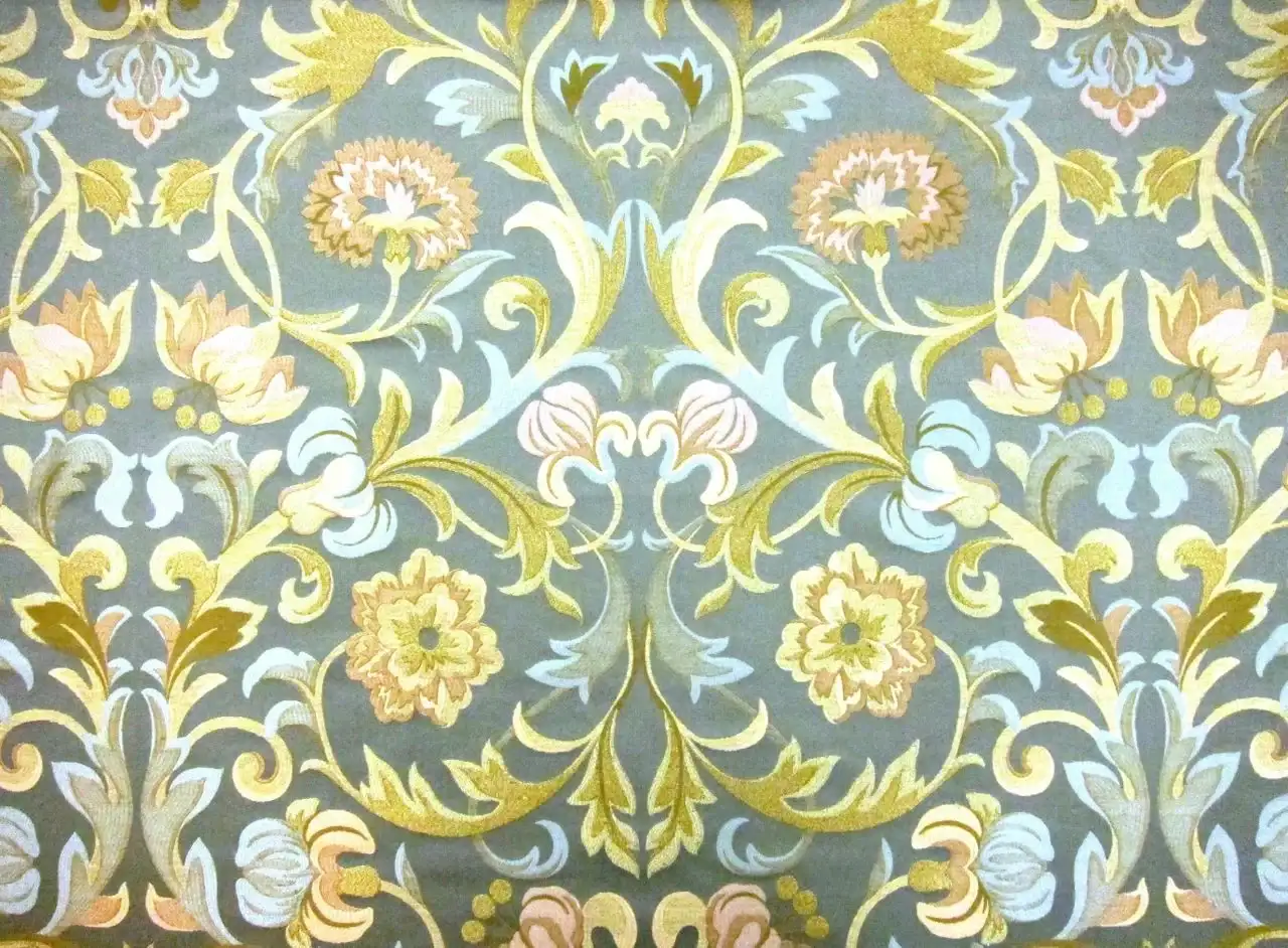 Metallic Viscose Blend Brocade0