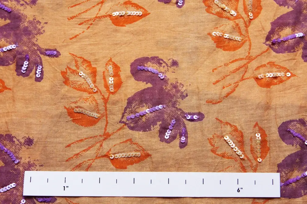 Sequined Cotton Voile1
