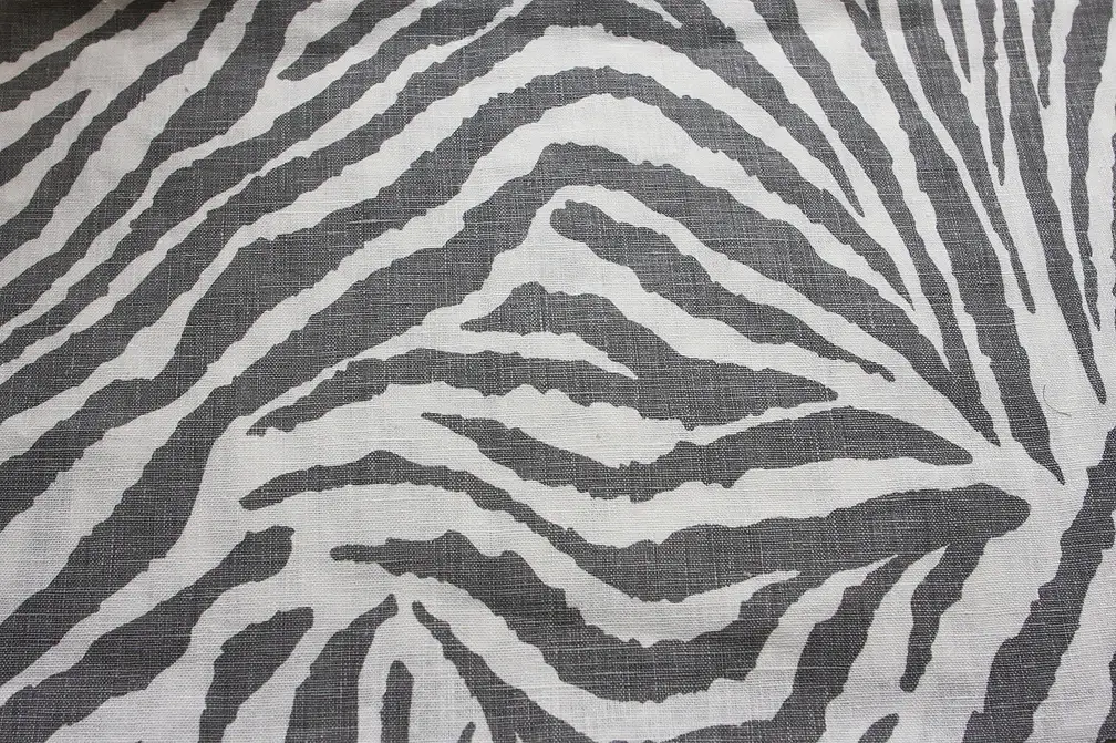Linen Upholstery Zebra Print1